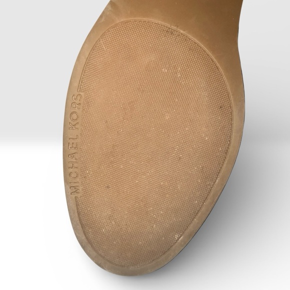 Michael Kors Jilly Luggage Trim Ankle Boots Size 8 EUC - Picture 9 of 9